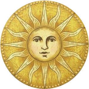The position of the Sun in the astrological houses